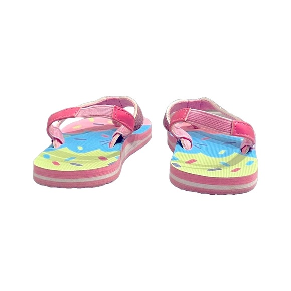 Kids' Flip Flops | Elastic Back Straps | Ice Cream Design - Picture 6 of 9